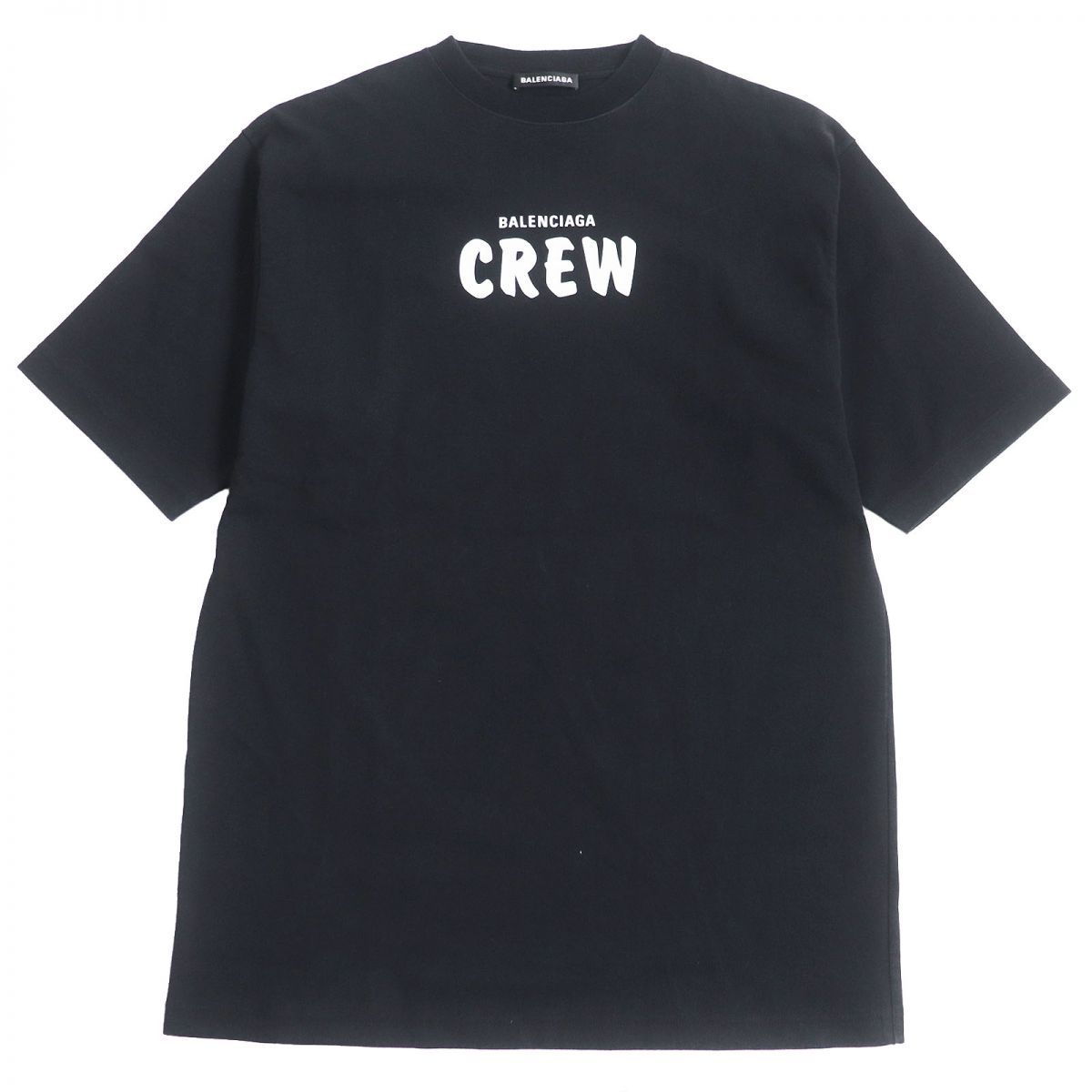 美品□2020年製 BALENCIAGA/バレンシアガ 620969 CREW ロゴ