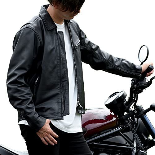 メンズ_L デイトナ(Daytona) バイク用 レザー ジャケット 本革(撥水 