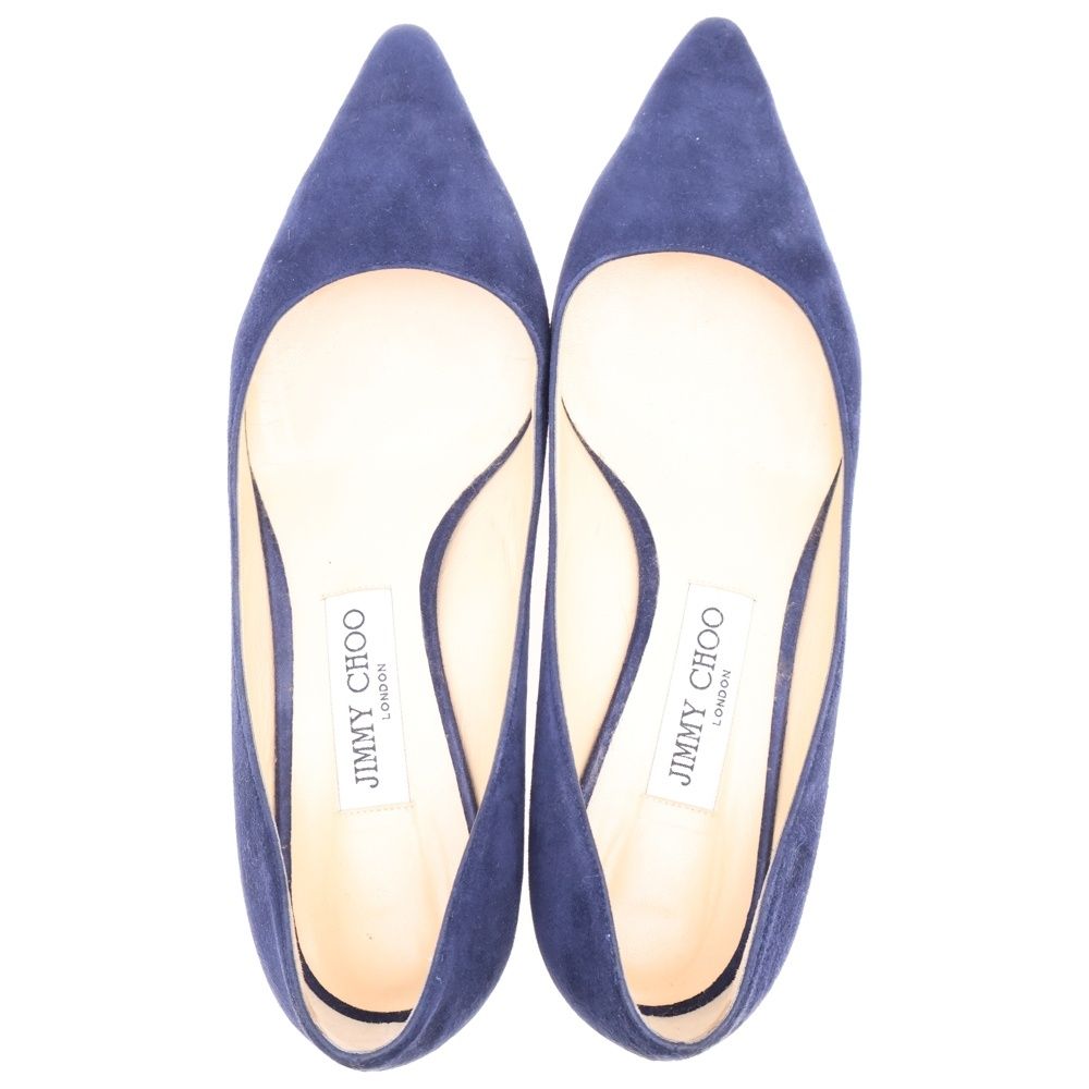 JIMMY CHOO (ジミーチュウ) ヒールパンプス シューズ ネイビー