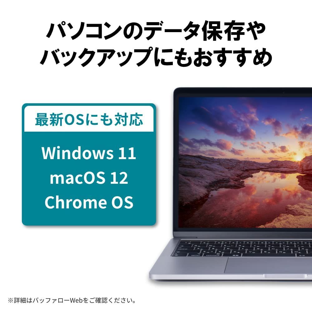 BUFFALO 外付けハードディスク 4TB テレビ録画/PC/PS4/4K対応 - PC周辺機器