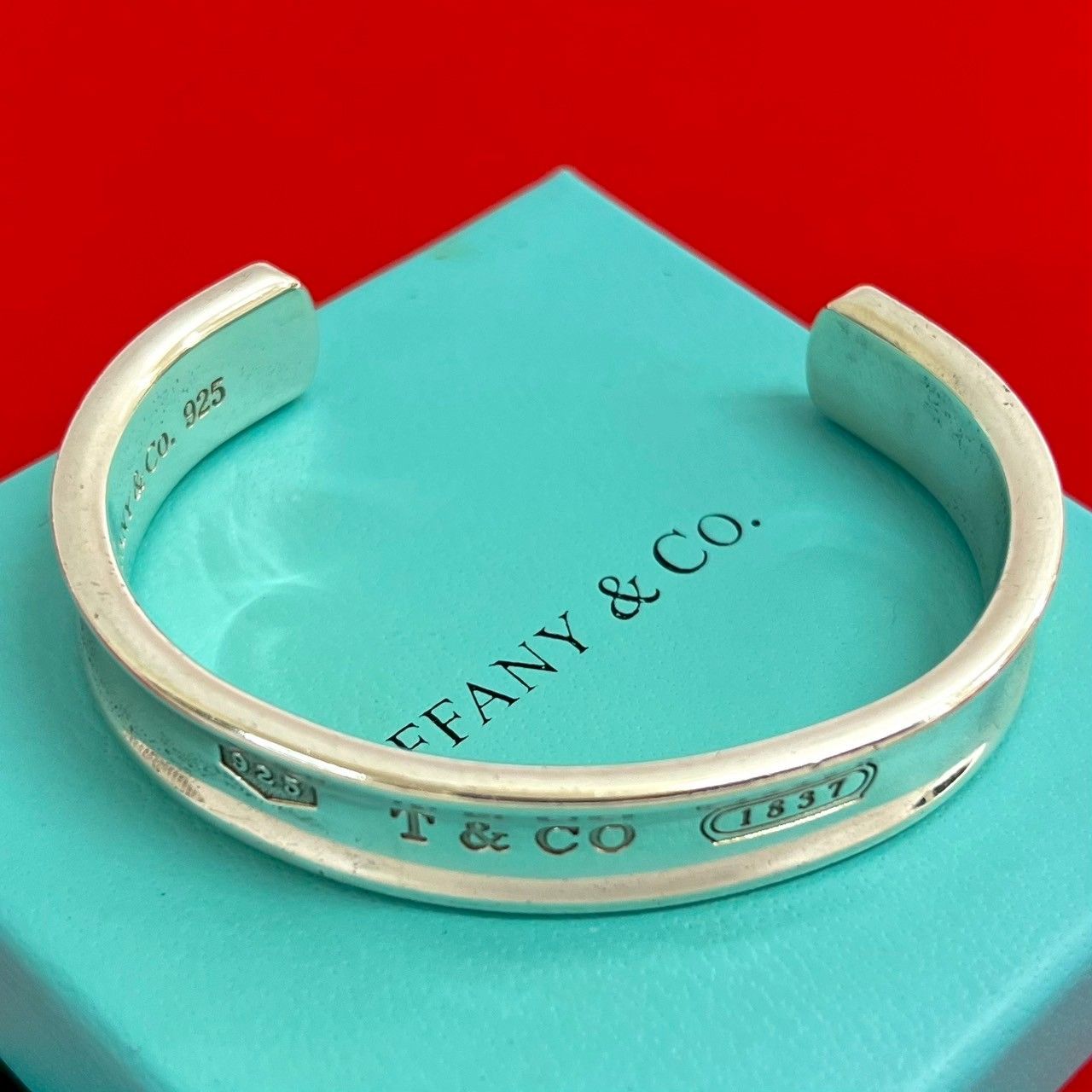 T&CO シルバー925 バングル 1837刻印 楽天市場】Tiffany&Co. ティファニー メンズ1837刻印シンプル