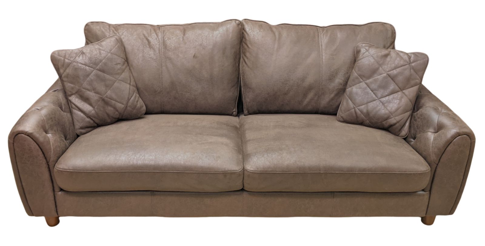 3人掛けソファー 幅185cm リラックスフォーム コロンバス カカオ