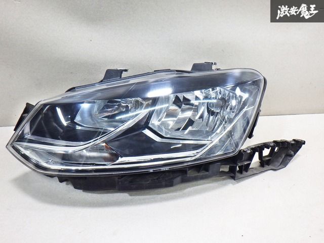 【破損無し】VW フォルクスワーゲン純正 6R ポロ 6RCJZ 後期 左 ヘッドライト ヘッドランプ 片側のみ 6C1 941 005 即納 棚 18-2