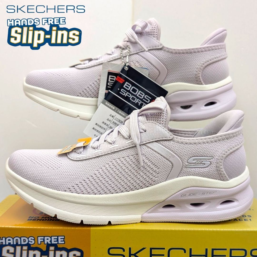 スケッチャーズ ハンズフリー スリップインズ ボブズアークウェイブス ライラック 15%OFF?全国送料無料でお届けします