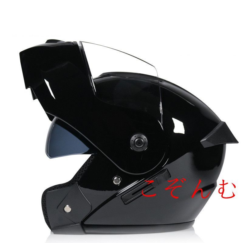 大人気即購入OKフルフェイスヘルメットオートバイクヘルメット バイク用品 フルフェイス ヘルメットシステムヘルメット 四季適用ブラック黒新品未使用