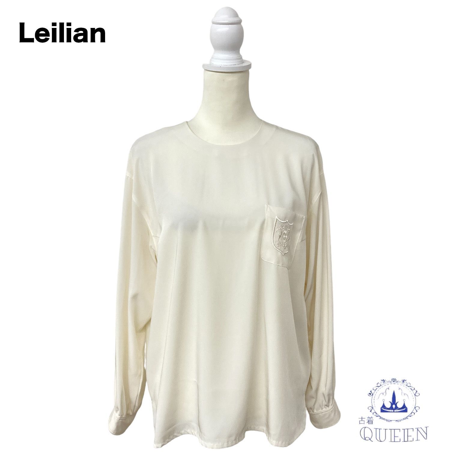 訳アリ】 Leilian レリアン トップス カットソー ロング Tシャツ 長袖 