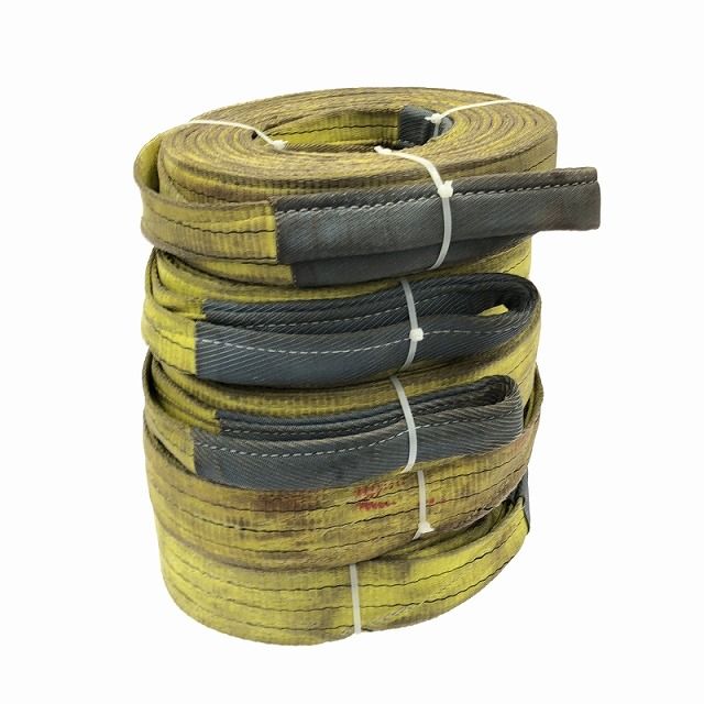 品5本セット bestanswer ベストアンサー スリングベルト 荷重3000kg 幅75mm 長さ8m 黄色 ベルトスリング 荷締め