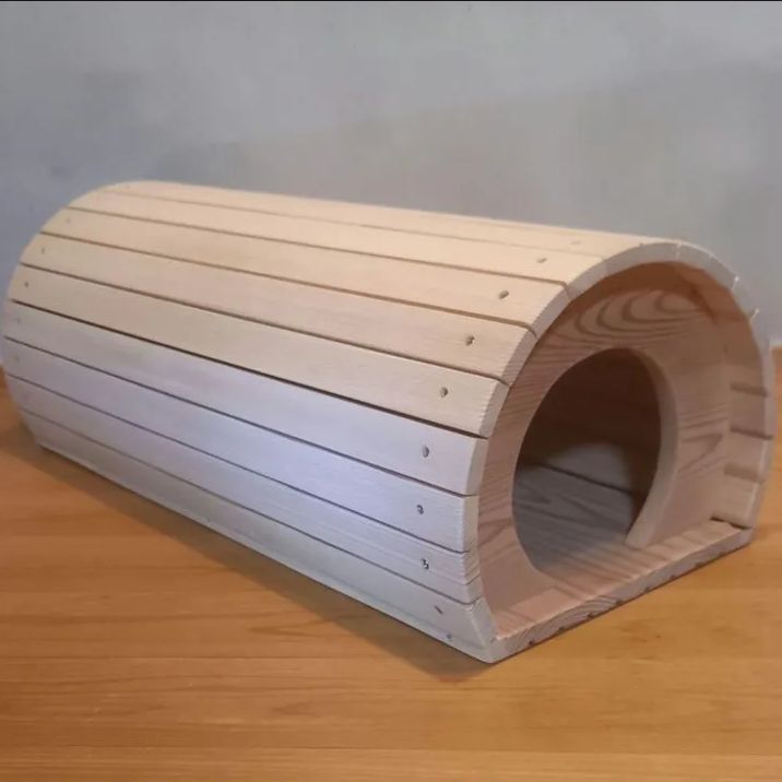 国産杉 猫トンネルハウス D棟｜キャットハウス ネコハウス 木製ハンドメイド
