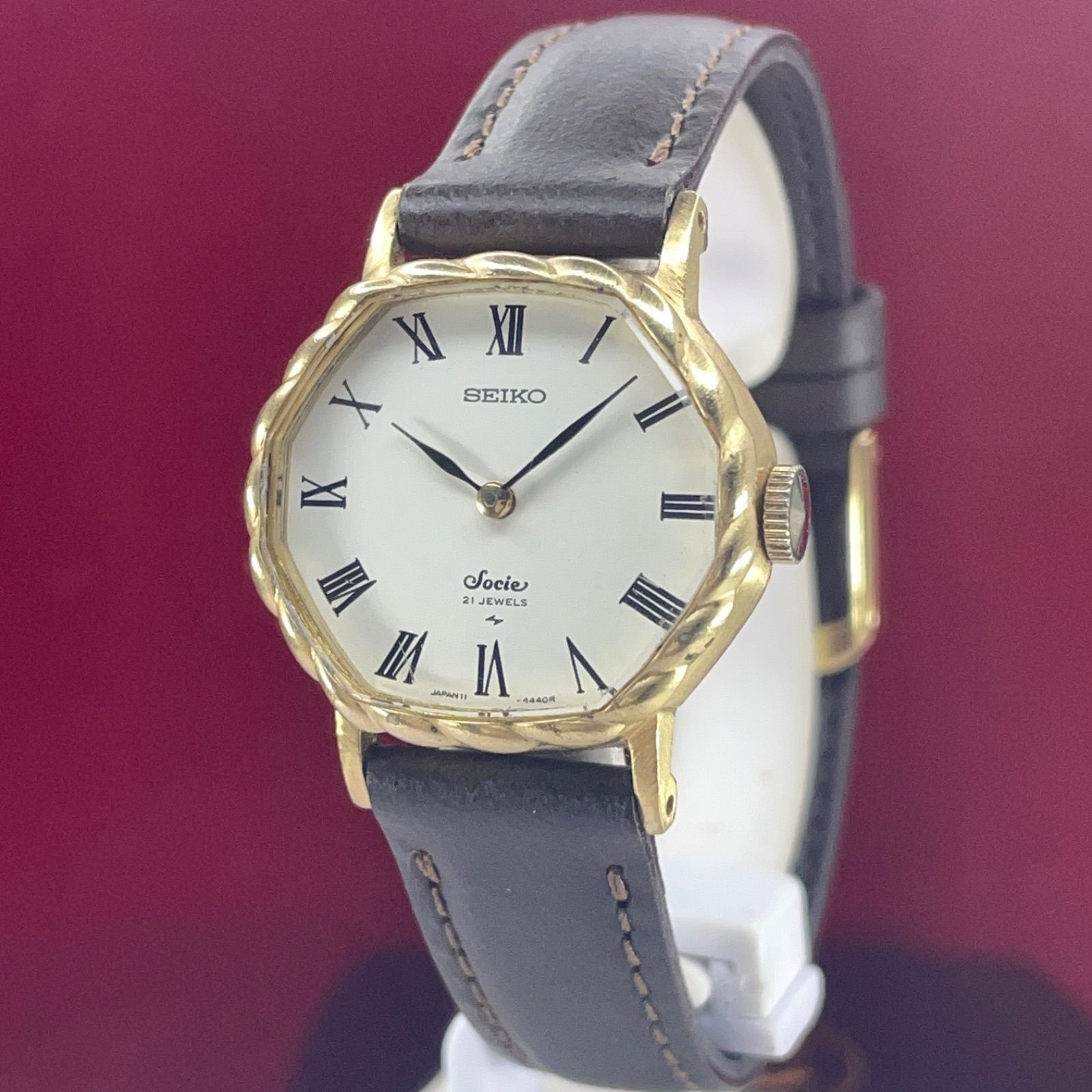 高級 SEIKO Socie 手巻？ 日本製 オクタゴン SGP 腕時計 70s 高級 SEIKO Socie 手巻 日本製 オクタゴン SGP 腕時計
