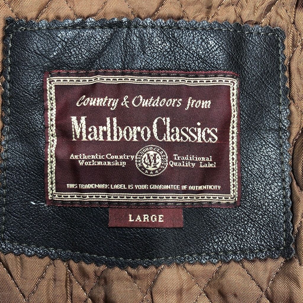Marlboro Classics ダークブラウン レザージャケット L Marlboro Classics ダークブラウン レザージャケット L Marlboro