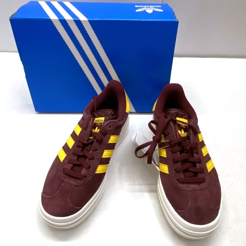 03wm14069【タグ/箱付き美品】adidas W GAZELLE BOLD Shadow Red Bold 
