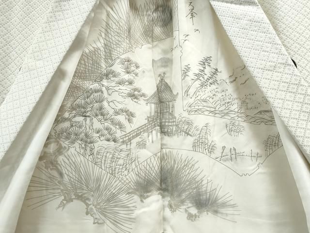 平和屋着物○男性 色紋付 羽織セット 菱文 金糸 正絹 逸品 AAAZ8937ck 平和 