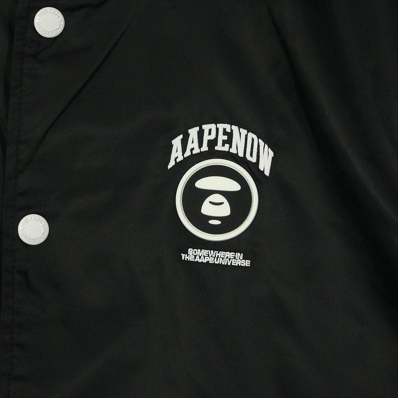 Aape Aapenow スタジャン ブラック⁄ホワイト A BATHING APE スタジャン