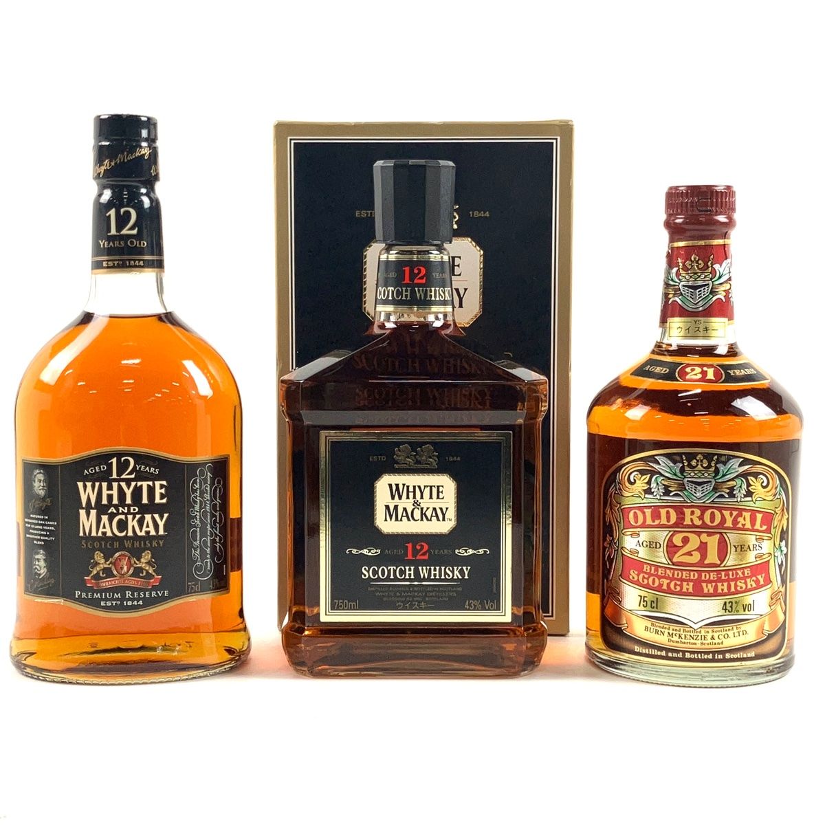 3本 ホワイト&マッカイ 販売 オールド ロイヤル スコッチ 750ml