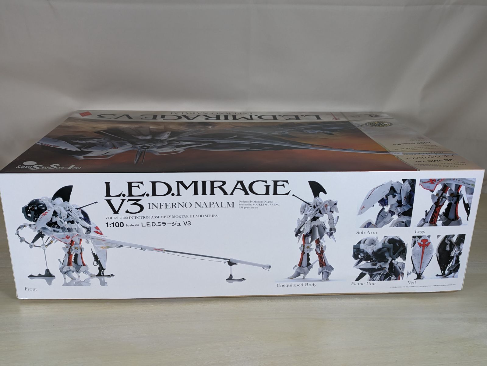 1/100 L.E.D.ミラージュ V3 インジェクション アッセンブリー ファイブスター物語」より「IMS 1/100 L.E.D.ミラージュV3 軽装仕様