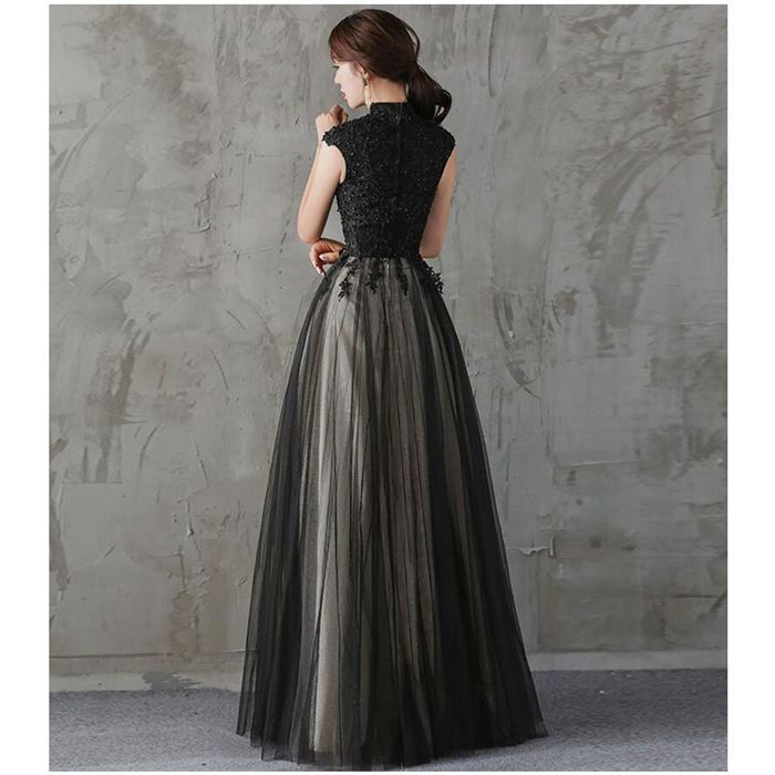 パーティードレス 結婚式 ワンピース longdress ロングドレス 詰襟