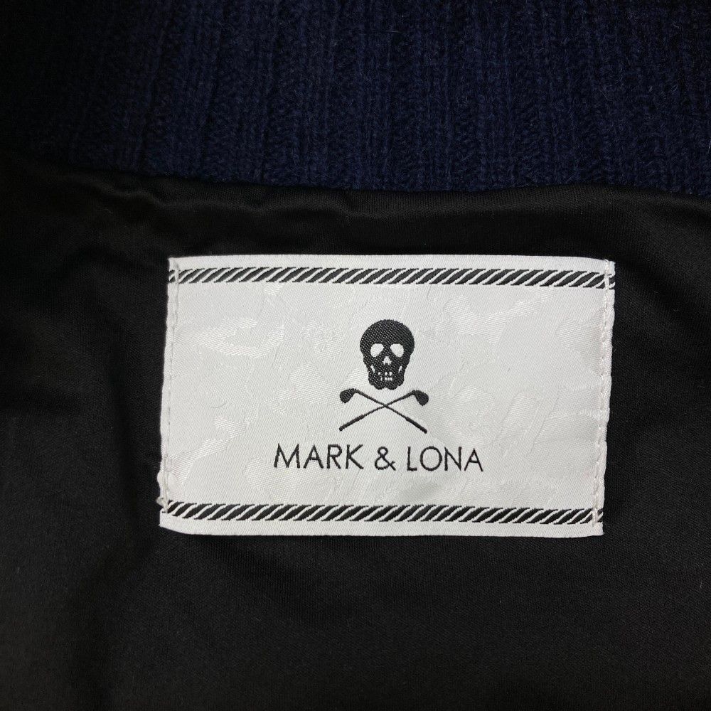 MARK&LONA マークアンドロナ 裏地付きニットジップジャケット スカル柄
