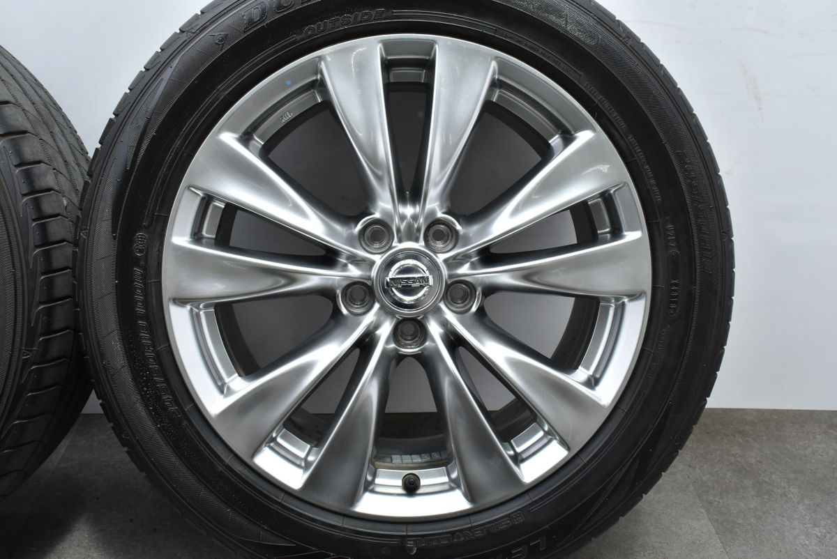 NISSAN 日産 Y51フーガ 純正ホイール ENKEI製 18インチ 4本 8J5HPCD114.3+43 ハイグロス 純正ナット必須　(MHZ648) クレジットカード QRコード決済可能 ニッサン フーガ Y51 ニッサン純正 エンケイ製 NISSAN 日産 Y51フーガ