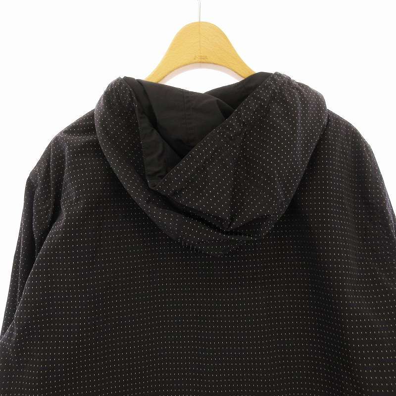 アルマーニジーンズ　ベロアパーカー　ブラック エンポリオアルマーニ EMPORIO ARMANI ジップアップパーカー