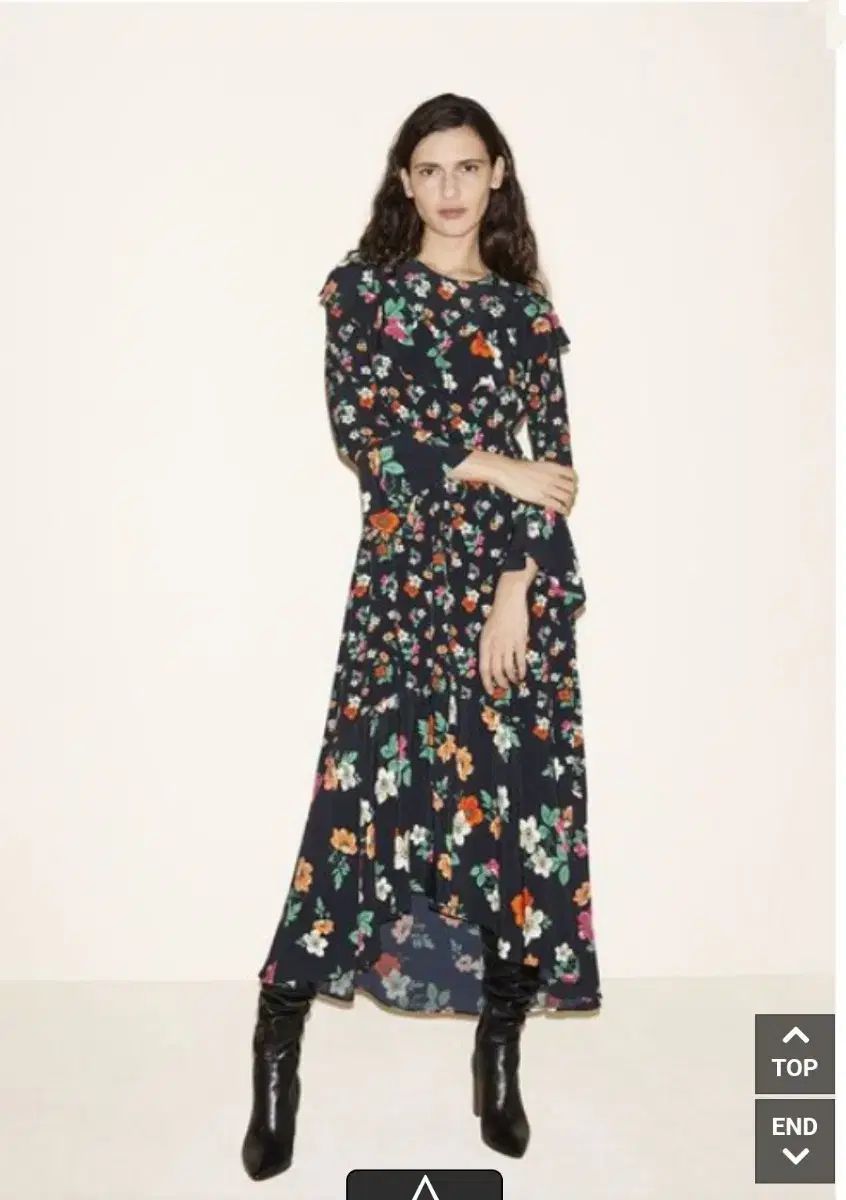 マージュ 花柄 ロング ONE PIECE 1