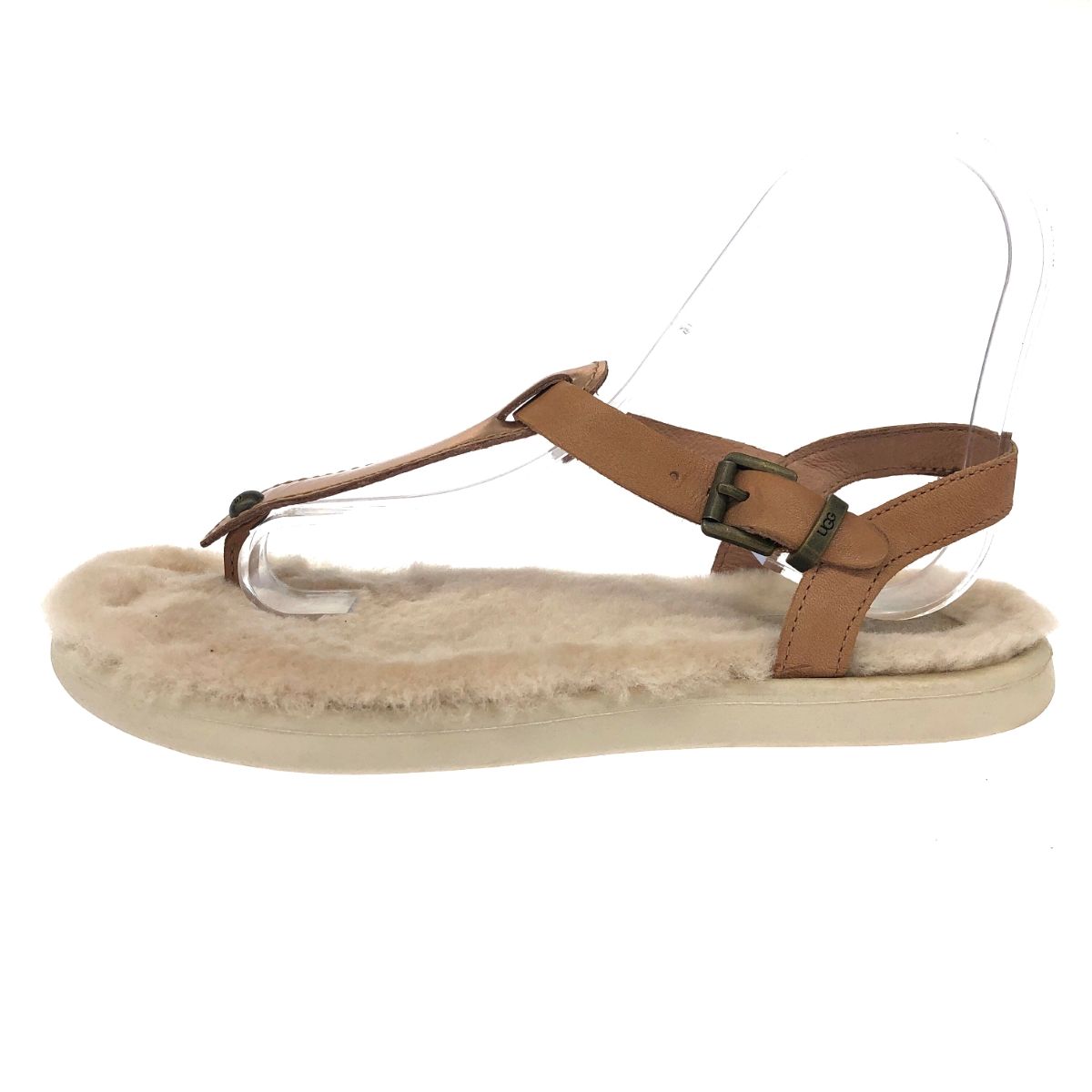 UGG ベージュ ムートンサンダル UGG アグ ムートン サンダル ベージュ レディース 240001093256 - メルカリ