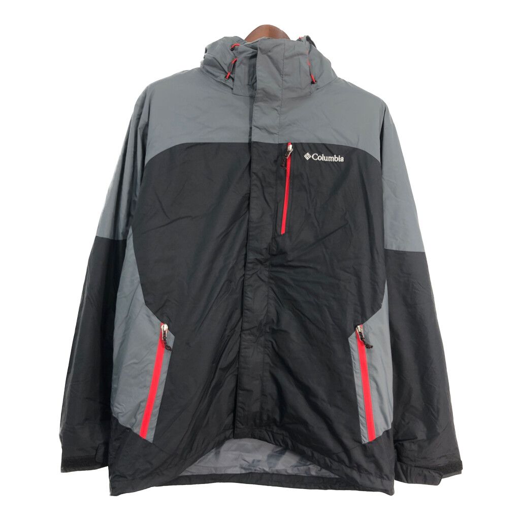 Columbia コロンビア マウンテンパーカー アウトドア ブラック (メンズ L) 中古 古着 S6100
