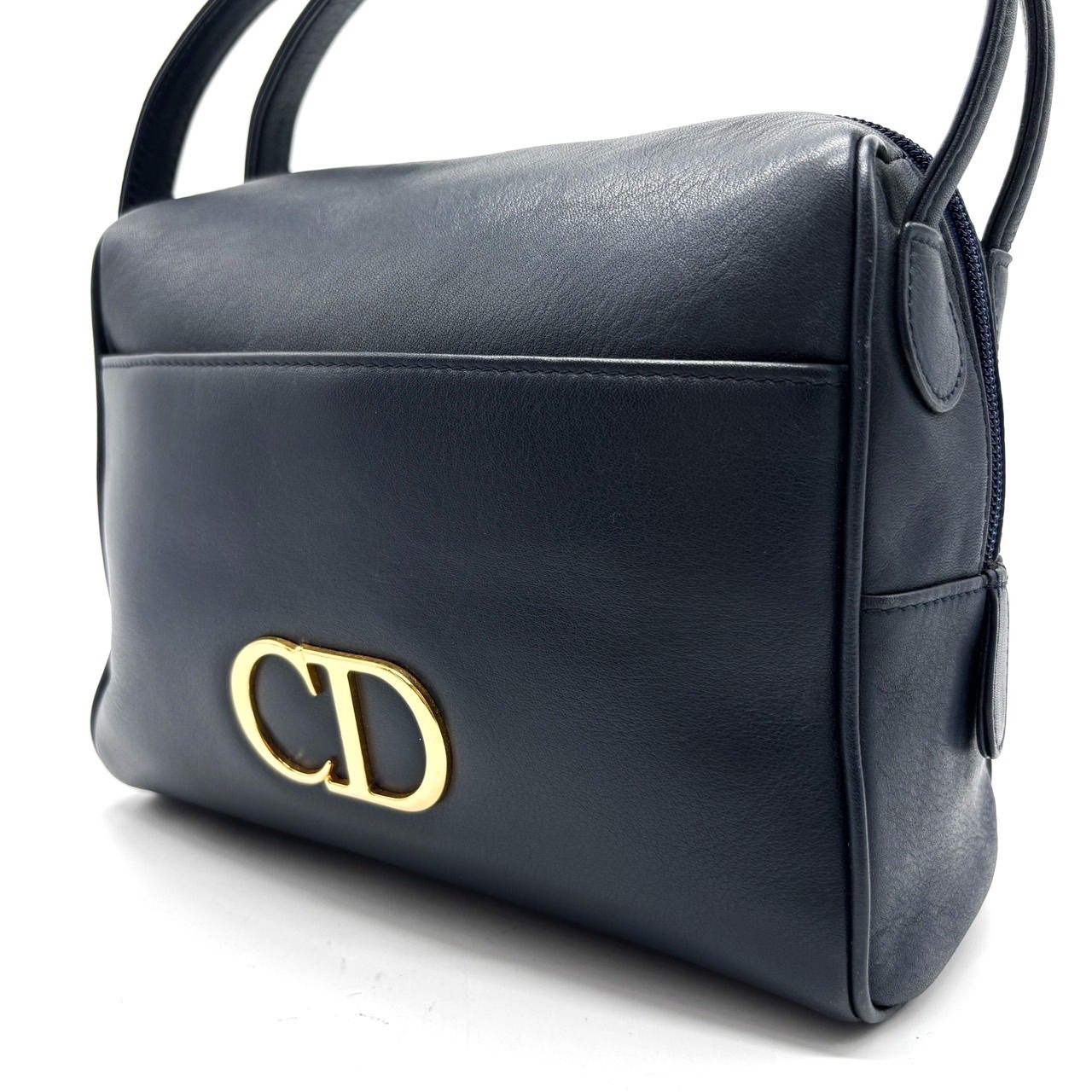 ChristianDior クリスチャンディオール　コスメポーチ　バニティバッグ 1円～ ディオール バニティバッグ コスメポーチ ポーチ レザー