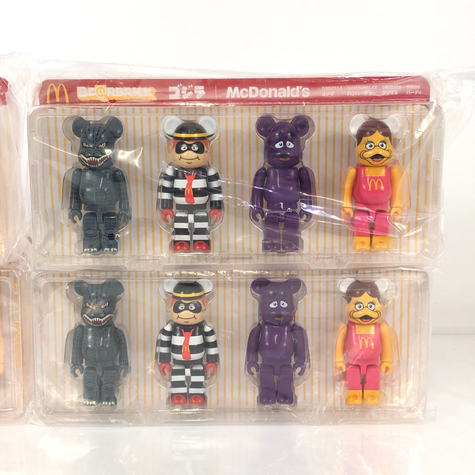 未開封品】 ゴジラVSマクドナルド BE@RBRICK 150％ 4体セット