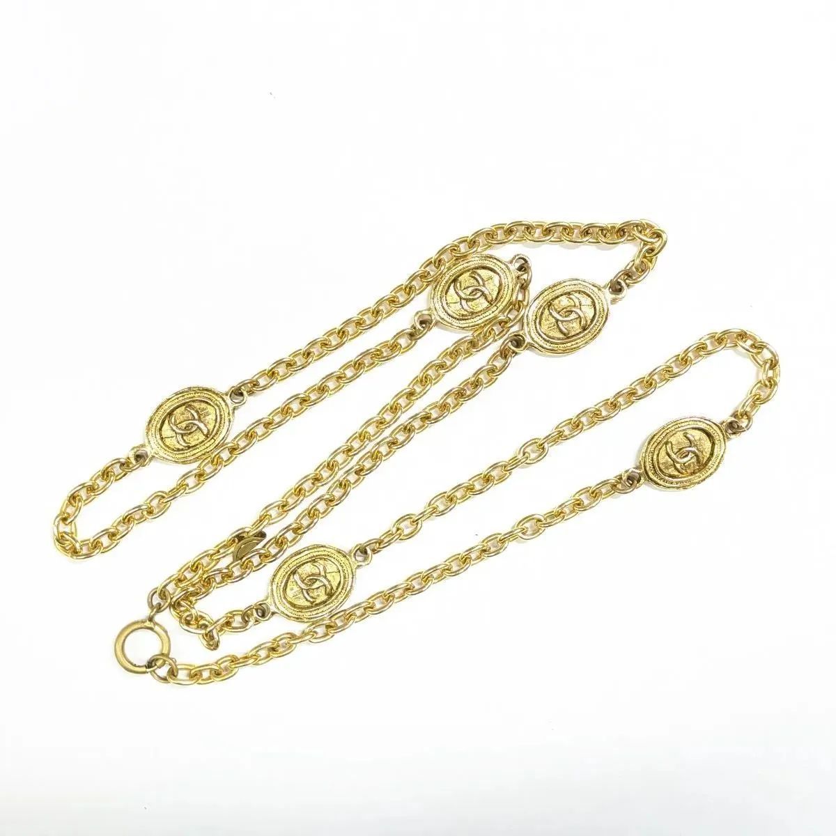 レア！ CHANEL/シャネル ヴィンテージ ネックレス オールド 丸型 