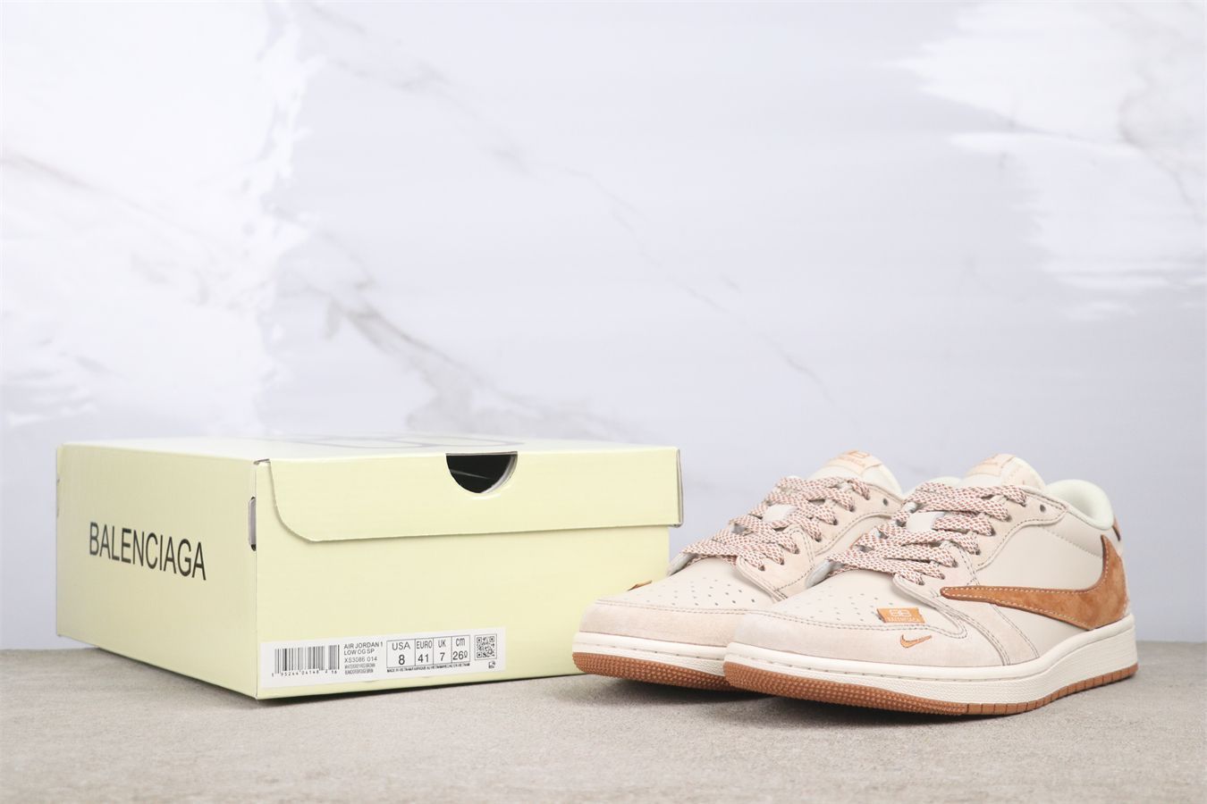  今日 エアジョーダン 1 XS 3086-014 ジョーダン ローカット ライトブラウンダークブラウン スニーカー キッズシューズ