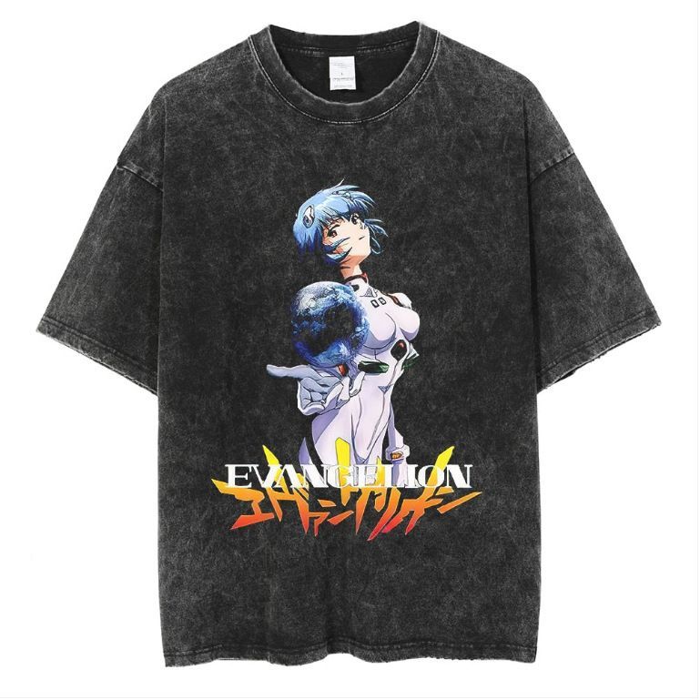 エヴァンゲリオン ビンテージ Tシャツ 映画 綾波レイ chillweeb Amazon.co.jp: EVANGELION 綾波レイ グラフィックTシャツ BLACK