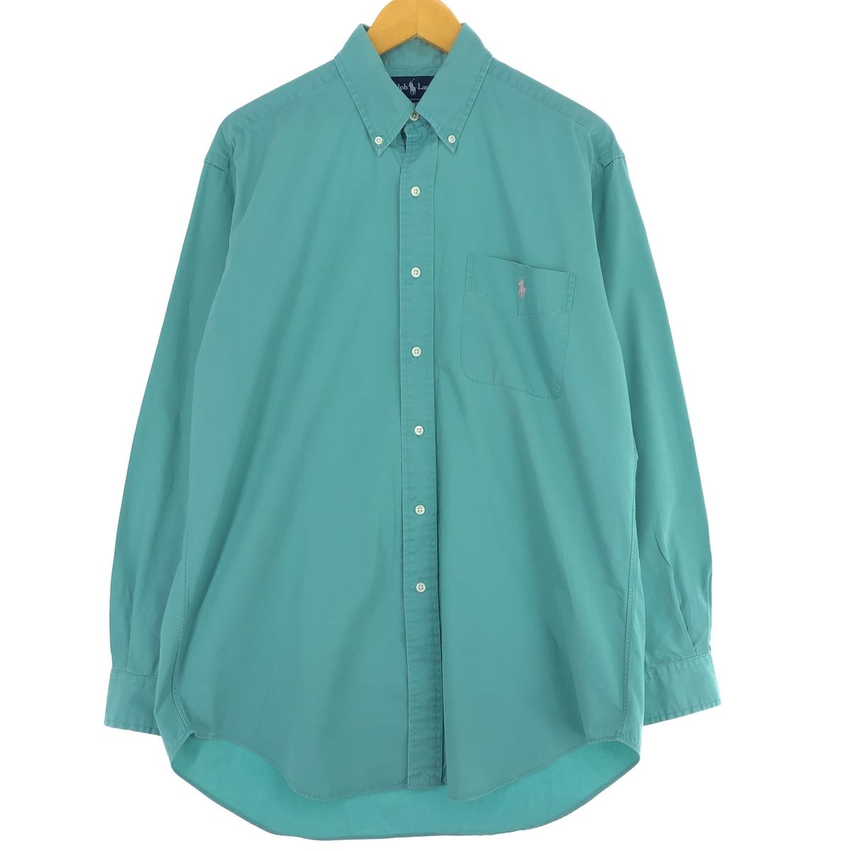 古着 ラルフローレン Ralph Lauren BLAKE 長袖 ボタンダウンシャツ メンズM/eaa433826