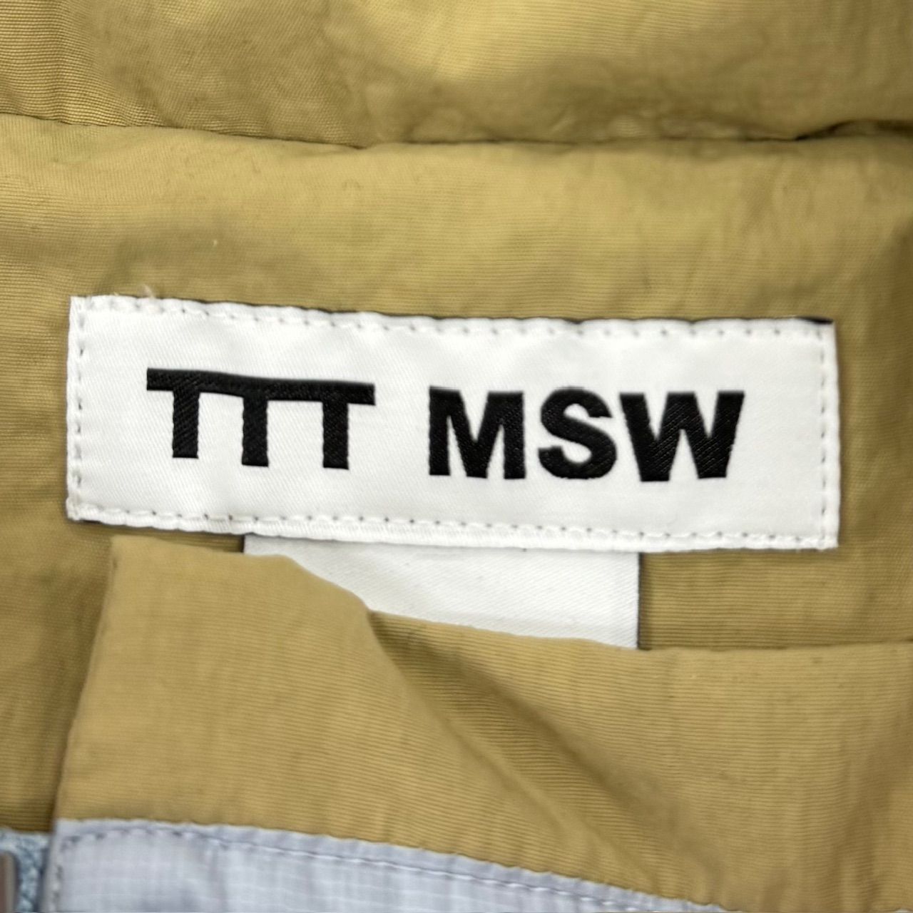 参考上代66000円 未使用品 TTT_MSW 24SS Puff vest パフ ベスト ティー 