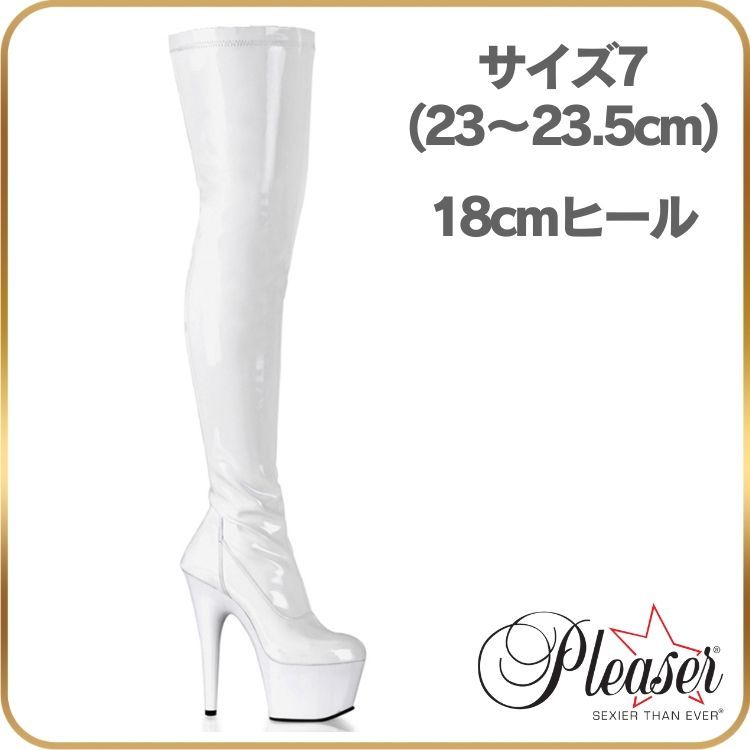 23 23.5 cm Pleaser プリーザー ニーハイブーツ サイハイブーツ