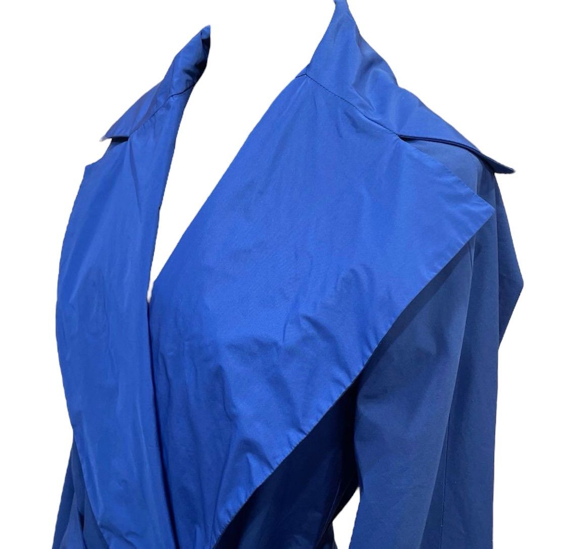 MaxMara マックスマーラ リバーシブル トレンチコート ブルー size 42