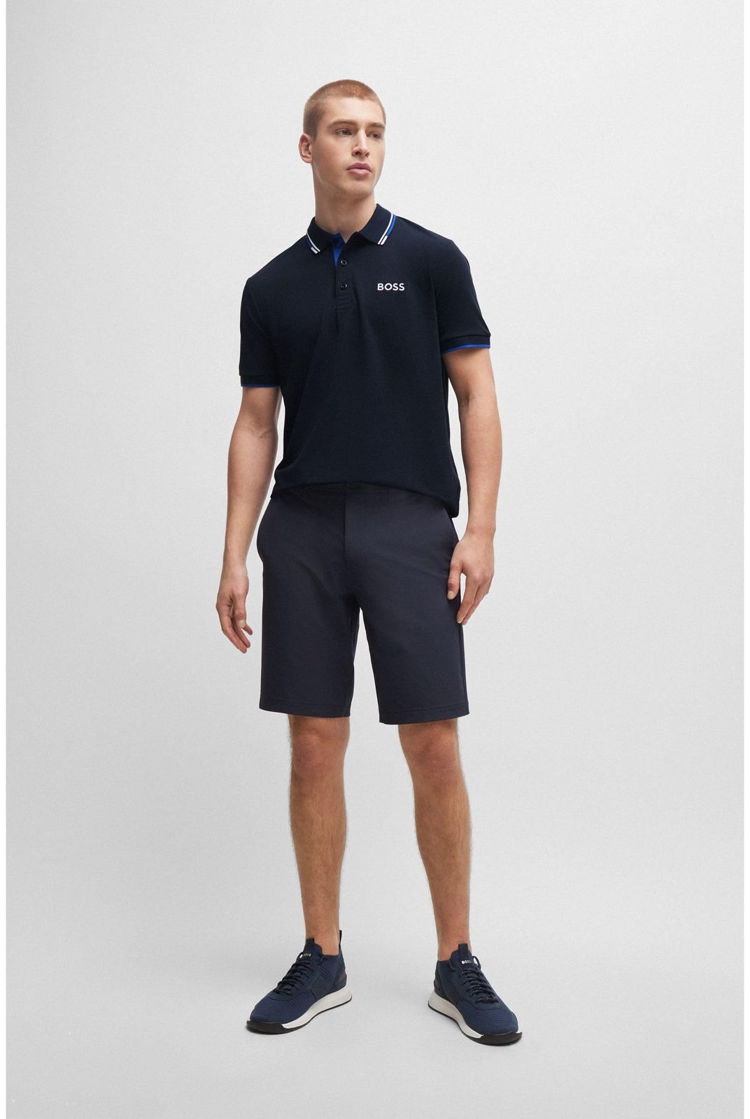 コットンブレンド コントラスト