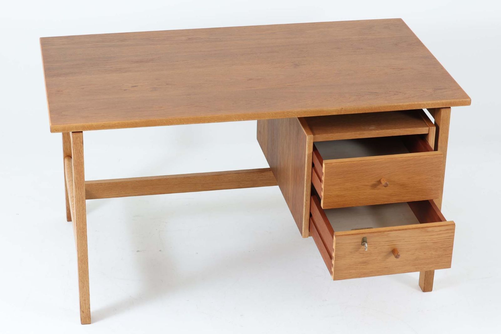 ハンス ウェグナー デスク 机 オーク ヴィンテージ 北欧家具 GETAMA 楽天市場】Hans J. Wegner(ハンス・J・ウェグナー) 片袖デスク