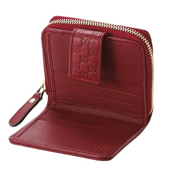 ◆GUCCI◆ マイクロシマ・レッド 長財布 二つ折り☆男女兼用☆グッチ ◇GUCCI◇ マイクロシマ・レッド 長財布 二つ折り☆男女兼用☆グッチ