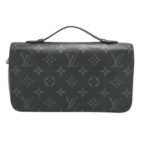 LOUIS VUITTON ルイヴィトン モノグラム エクリプス ジッピーXL ラウンドファスナー財布 ハンドバッグ M61698 ブラック メンズ