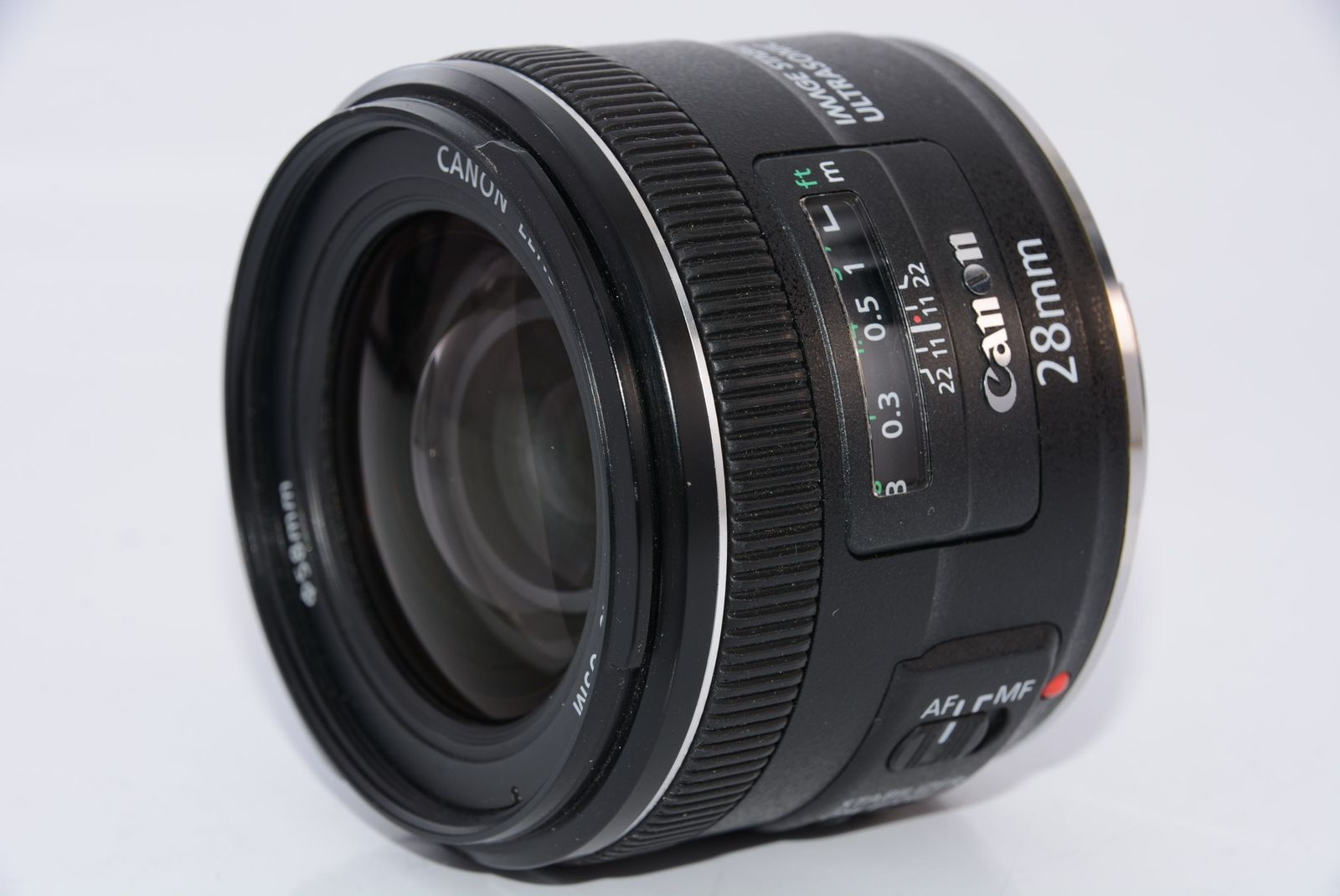 Canon 単焦点レンズ EF28mm F2.8 IS USM フルサイズ対応 - 百獣の買取