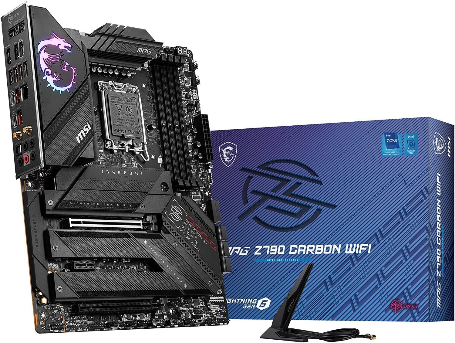 MSI マザーボード MPG Z790 CARBON WIFI 第14/13/12世代Intel CPU(LGA1700)対応 Z790チップセット ATX MB5911 