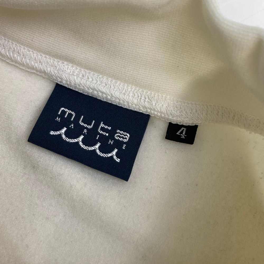 サイズ：4 MUTA MARINE ムータマリン  ハイネック長袖Tシャツ  ホワイト系 [240101462004] ゴルフウェア メンズ ストスト MUTA MARINE ムータマリン ハイネック長袖Tシャツ ホワイト系 4