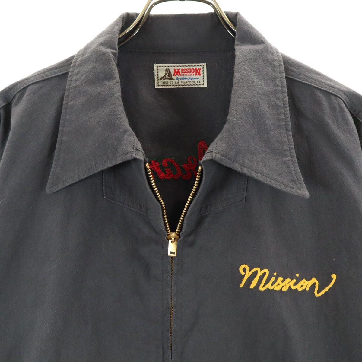 MISSION DISTRICT 日本製 ドリズラー ジャケット L チャコールグレー 