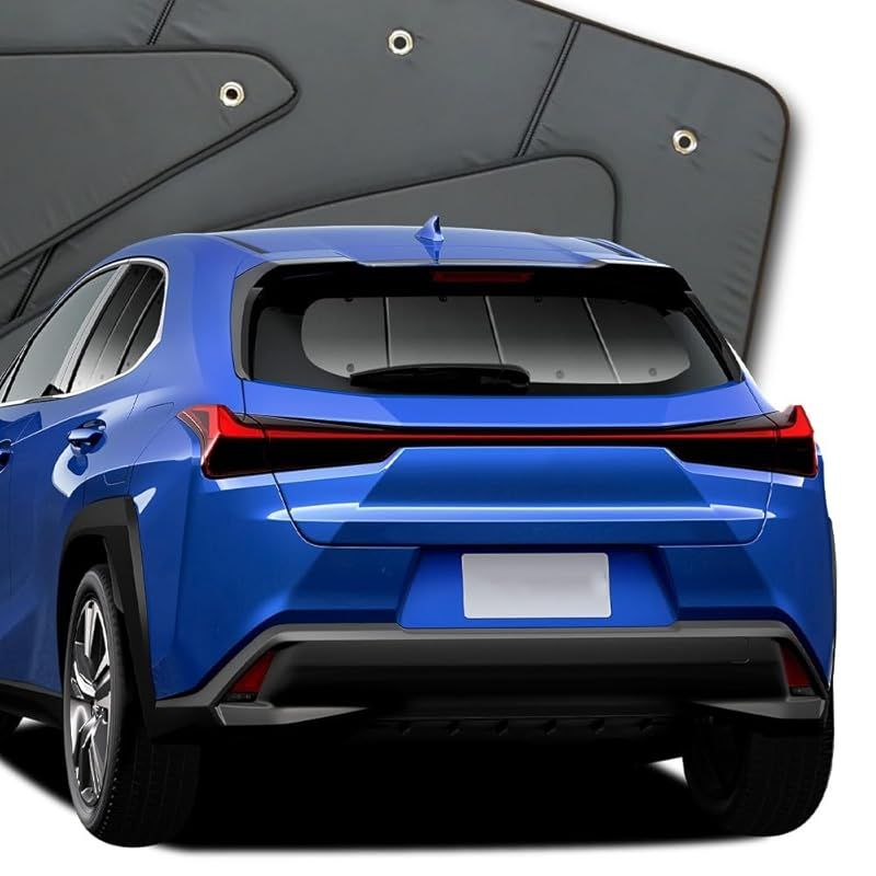 趣味職人 プライバシー サンシェード 車 レクサス UX 10 系 UX 200 UX 250h UX 300h UX 300e リア カーテン 車中泊 グッズ 対応 01s-a045-re 0