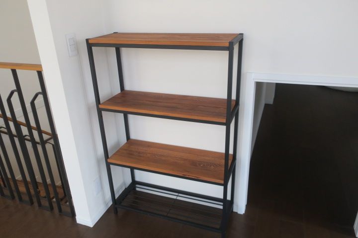 オーダー家具】 アイアン×パイン集成材 棚／アイアンシェルフ/DIY