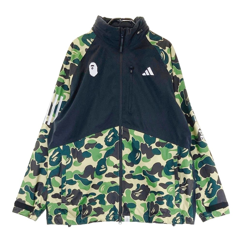 サイズ 2XL ADIDAS GOLF アディダスゴルフ ×A BATHING APE IQ3679 ABC Camo フード付 ジップジャケット 迷彩 カモフラ柄 グリーン系 240101528257 ゴルフウェア メンズ ストスト