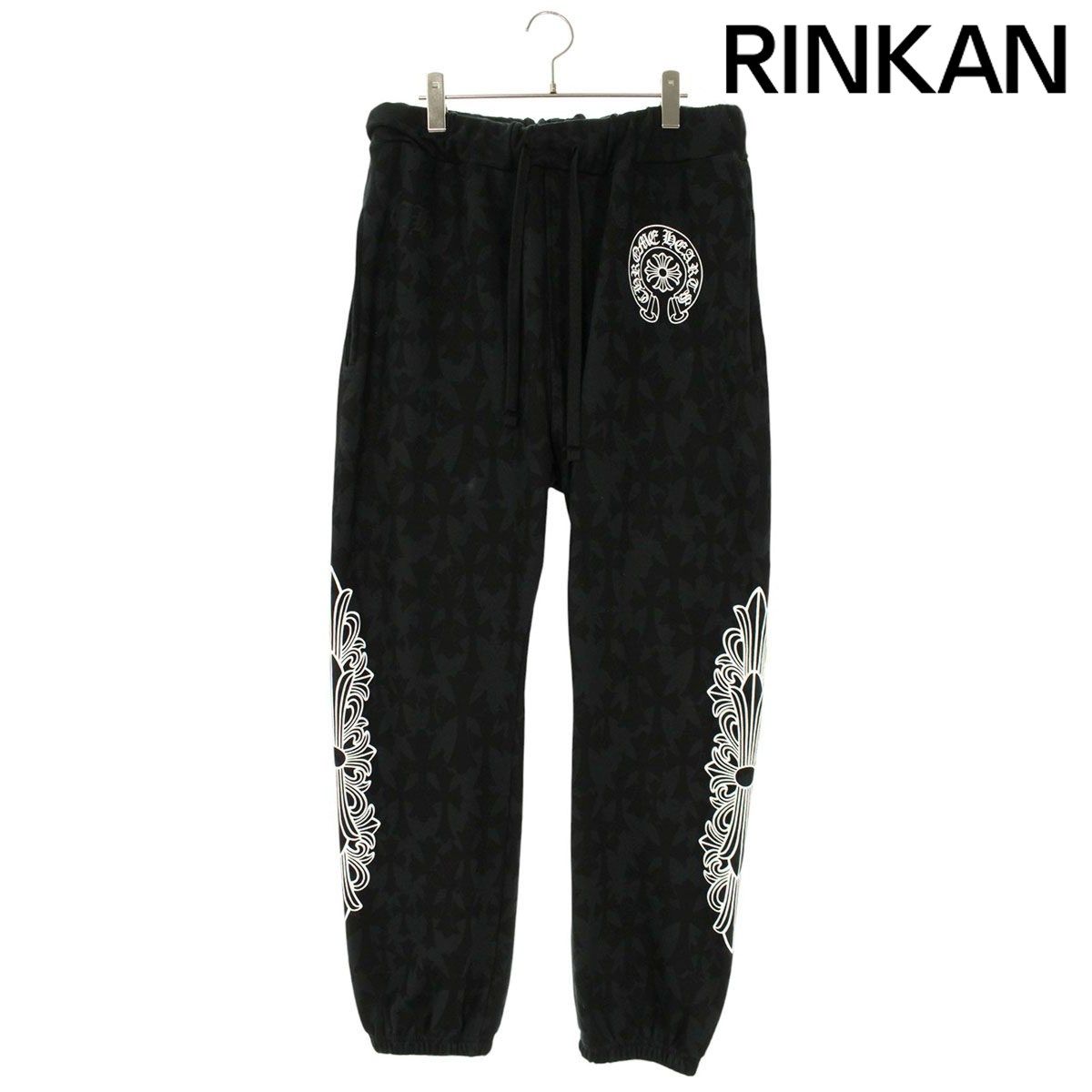クロムハーツ セメタリークロス総柄プリントスウェットロングパンツ メンズ L