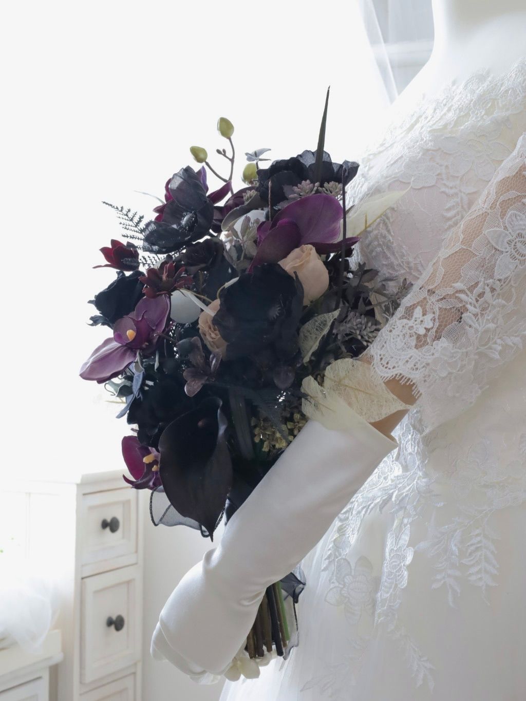 ウェディングブーケ ブートニアセット