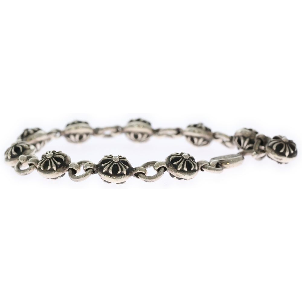 CHROME HEARTS クロムハーツ NO2 BALL #2クロスボールブレスレット シルバー BCA176 CHROME HEARTS (クロムハーツ) NO2 BALL #2クロスボールブレスレット