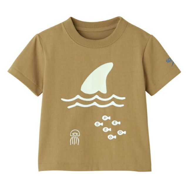 speedo スピード PLAY SUN TEE J コヨーテ Sサイズ SLB72301 CO | スポーツ スポーツ用品 服 衣類 衣料品 キッズ ジュニア 子供 Tシャツ シャツ オーガニックコットン フォトクロミック加工 環境配慮型